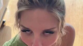 Cheerleader Kait POV Blowjob Cum Swallow Video Leaked